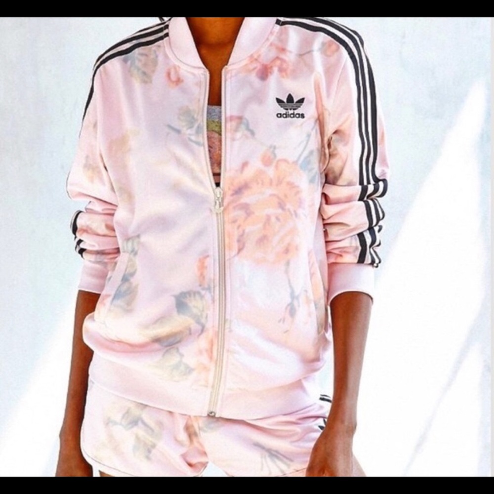 Adidas floral jacket